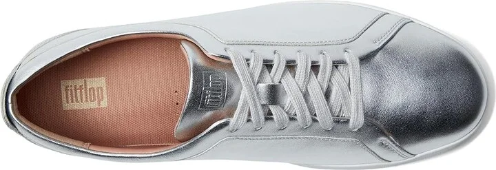 FitFlop Rally Women's Shoes Silver 2 : 5 M (B), Leather - Image 3
