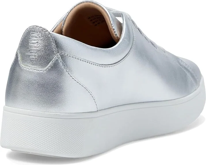 FitFlop Rally Women's Shoes Silver 2 : 5 M (B), Leather - Image 5