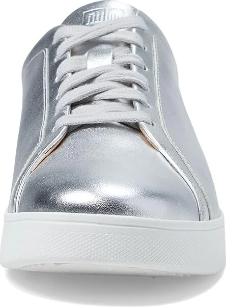 FitFlop Rally Women's Shoes Silver 2 : 5 M (B), Leather - Image 6