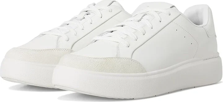 FitFlop Rtg Leather/Suede Sneakers Women's Walking Shoes Urban White : 11 M (B)