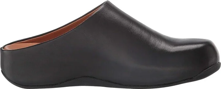FitFlop Shuvtm Women's Clog Shoes Black Leather : 5 M (B) - Image 8