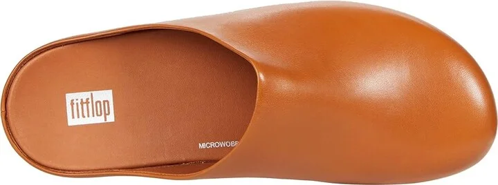 FitFlop Shuvtm Women's Clog Shoes Light Tan : 10 M (B), Leather - Image 2