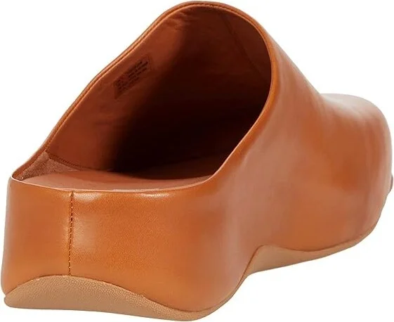 FitFlop Shuvtm Women's Clog Shoes Light Tan : 10 M (B), Leather - Image 4