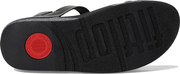 FitFlop Skinny Ii Glitterdust Z-Strap Sandals Women's Wedge Shoes Pewter : 8 M (B), Synthetic - Image 3