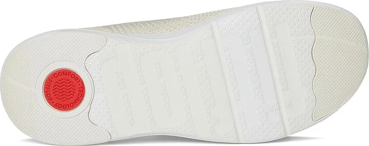 FitFlop Super-Q Bow Knit Ballet Flats Women's Walking Shoes Paris Beige : 10 M (B) - Image 3