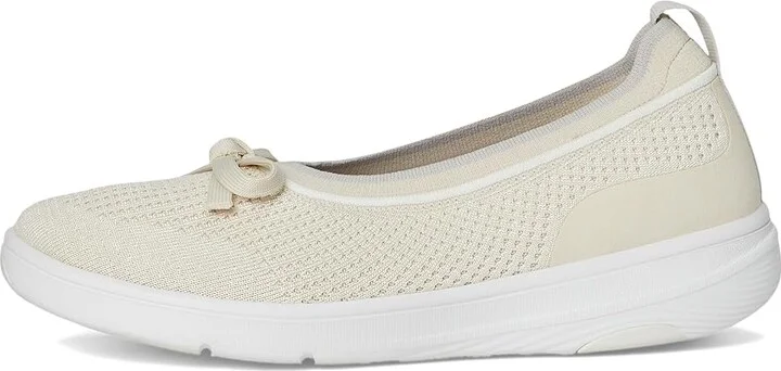 FitFlop Super-Q Bow Knit Ballet Flats Women's Walking Shoes Paris Beige : 10 M (B) - Image 6