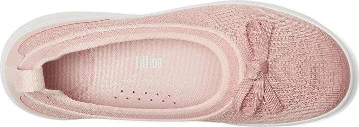 FitFlop Super-Q Bow Knit Ballet Flats Women's Walking Shoes Soft Blush : 5 M (B) - Image 2