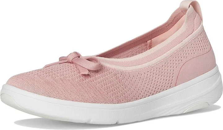 FitFlop Super-Q Bow Knit Ballet Flats Women's Walking Shoes Soft Blush : 5 M (B) - Image 5
