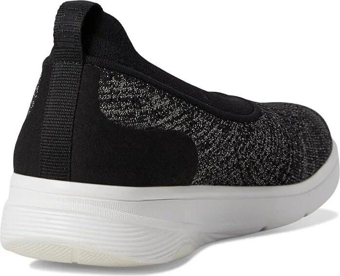 FitFlop Super-Q Knit Ballet Flats Women's Slip-on Dress Shoes Black/Silvereen : 11 M (B), Synthetic - Image 4