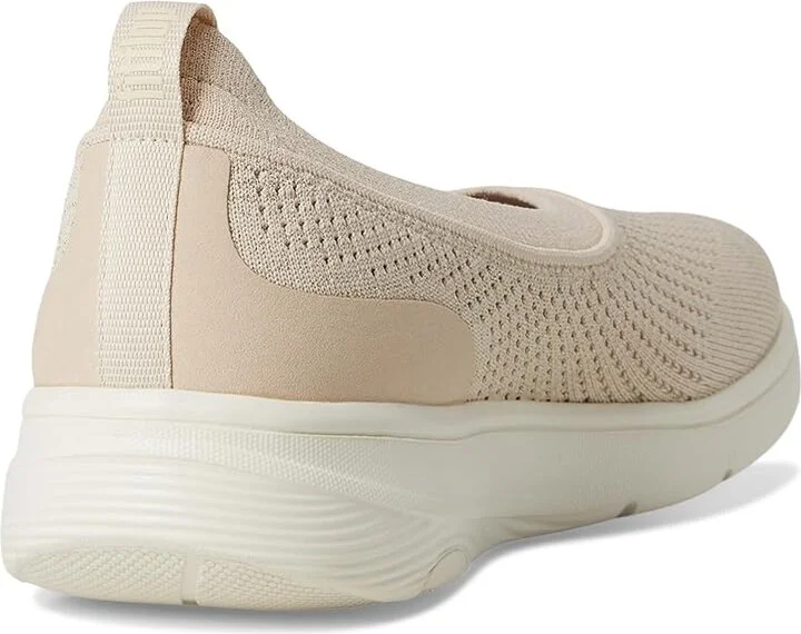 FitFlop Super-Q Knit Ballet Flats Women's Slip-on Dress Shoes Stone Beige/Platino : 6.5 M (B), Synthetic - Image 4
