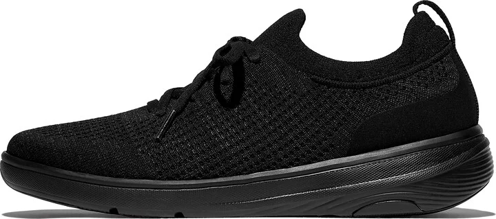 FitFlop SUPER-Q Knit Slip-On Laced Sneakers Webbing Polyester/Microfibre