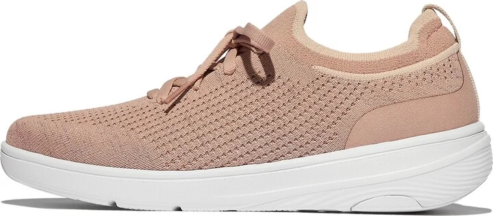 FitFlop SUPER-Q Knit Slip-On Laced Sneakers Webbing Polyester/Microfibre