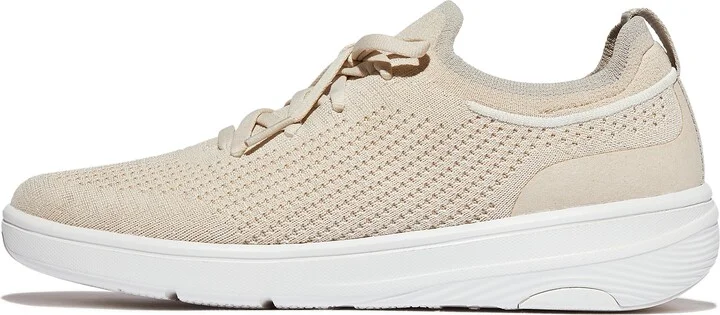 FitFlop SUPER-Q Knit Slip-On Laced Sneakers Webbing Polyester/Microfibre