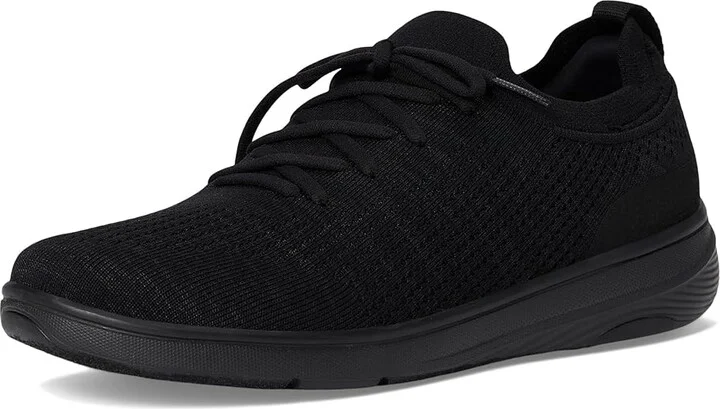 FitFlop Super-Q Knit Slip-On Laced Sneakers Women's Walking Shoes All Black : 7 M (B), Hair Calf - Image 5