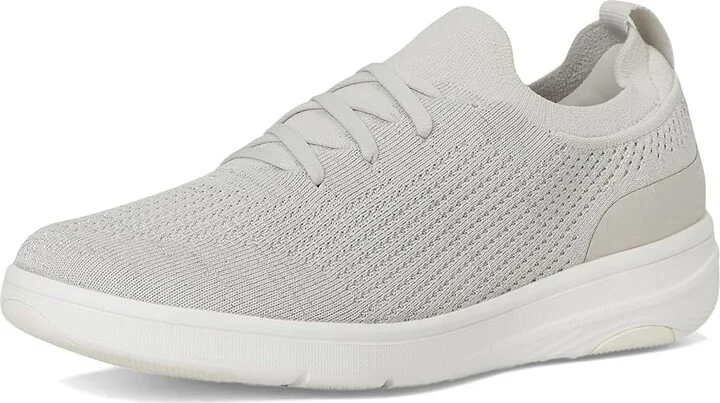 FitFlop Super-Q Knit Slip-On Laced Sneakers Women's Walking Shoes Arctic Grey/Silver : 7 M (B), Hair Calf - Image 5