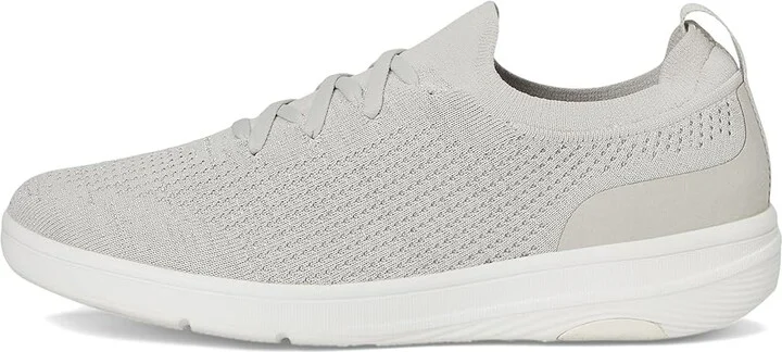 FitFlop Super-Q Knit Slip-On Laced Sneakers Women's Walking Shoes Arctic Grey/Silver : 7 M (B), Hair Calf - Image 6