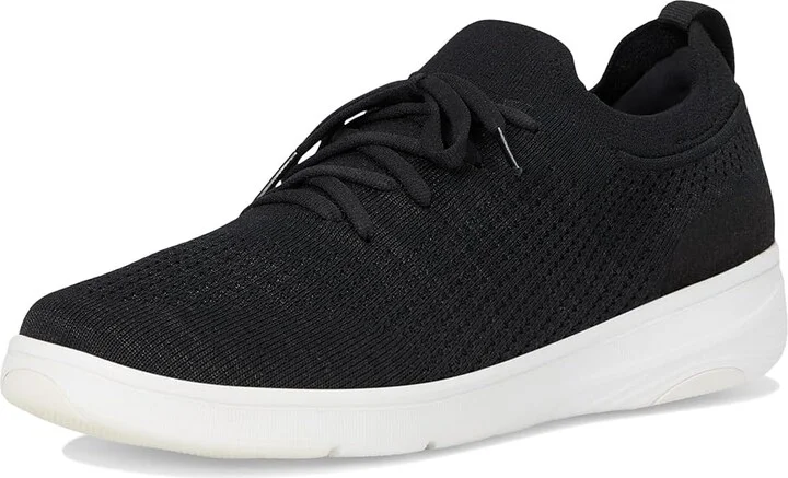 FitFlop Super-Q Knit Slip-On Laced Sneakers Women's Walking Shoes Black : 11 M (B), Hair Calf - Image 5