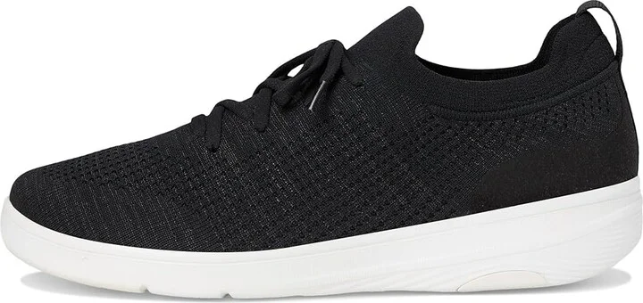 FitFlop Super-Q Knit Slip-On Laced Sneakers Women's Walking Shoes Black : 11 M (B), Hair Calf - Image 6