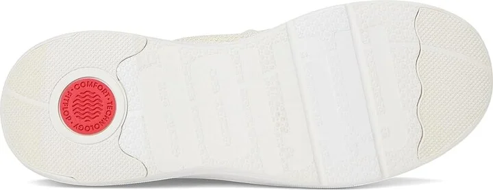 FitFlop Super-Q Knit Slip-On Laced Sneakers Women's Walking Shoes Paris Beige : 5 M (B), Hair Calf - Image 3