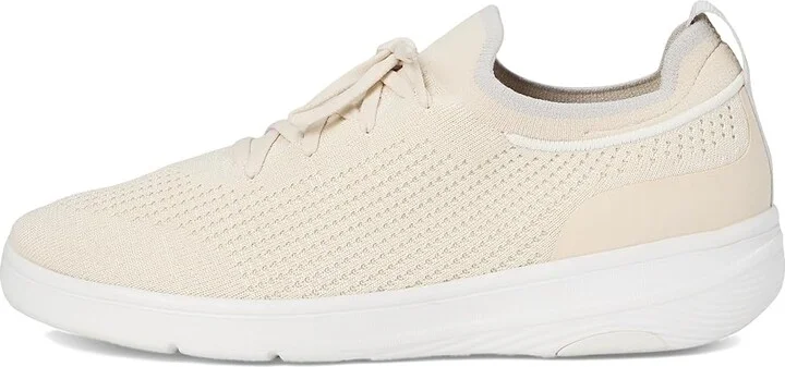 FitFlop Super-Q Knit Slip-On Laced Sneakers Women's Walking Shoes Paris Beige : 5 M (B), Hair Calf - Image 6