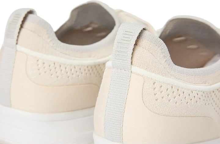 FitFlop Super-Q Knit Slip-On Laced Sneakers Women's Walking Shoes Paris Beige : 5 M (B), Hair Calf - Image 7