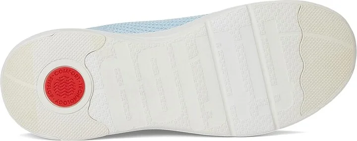 FitFlop Super-Q Knit Slip-On Laced Sneakers Women's Walking Shoes Sky Blue : 6 M (B), Hair Calf - Image 3