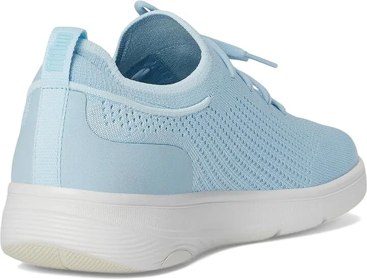FitFlop Super-Q Knit Slip-On Laced Sneakers Women's Walking Shoes Sky Blue : 6 M (B), Hair Calf - Image 4