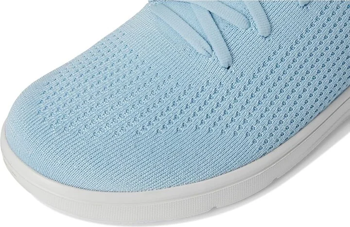FitFlop Super-Q Knit Slip-On Laced Sneakers Women's Walking Shoes Sky Blue : 6 M (B), Hair Calf - Image 7