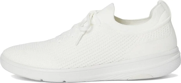 FitFlop Super-Q Knit Slip-On Laced Sneakers Women's Walking Shoes Urban White : 8 M (B), Hair Calf - Image 6
