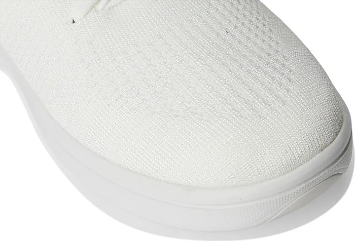 FitFlop Super-Q Knit Slip-On Laced Sneakers Women's Walking Shoes Urban White : 8 M (B), Hair Calf - Image 7