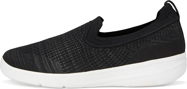 FitFlop Super-Q Knit Slip-Ons Women's Walking Shoes Black : 9 M (B), Synthetic - Image 6