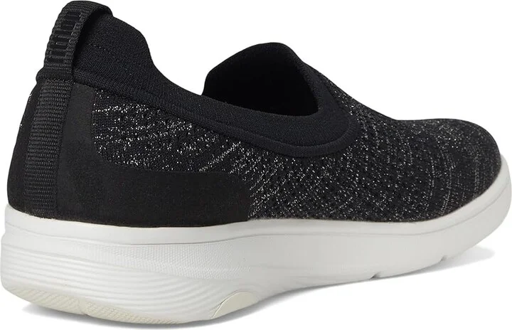 FitFlop Super-Q Knit Slip-Ons Women's Walking Shoes Black/Silvereen : 7 M (B), Synthetic - Image 4