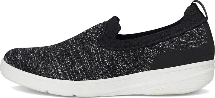 FitFlop Super-Q Knit Slip-Ons Women's Walking Shoes Black/Silvereen : 7 M (B), Synthetic - Image 6