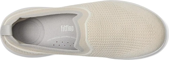 FitFlop Super-Q Knit Slip-Ons Women's Walking Shoes Paris Beige : 9 M (B), Synthetic - Image 2