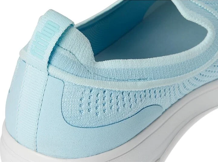FitFlop Super-Q Knit Slip-Ons Women's Walking Shoes Sky Blue : 7.5 M (B), Synthetic - Image 7