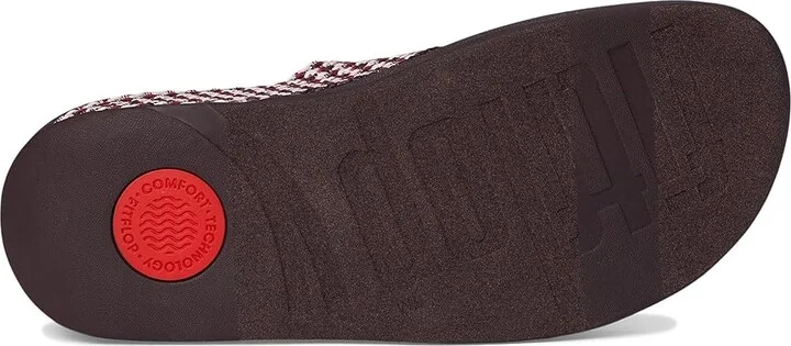FitFlop Surfa Multi-Tone Webbing Toe-Post Sandals Women's Sandals Plumberry : 11 M (B), Textile - Image 3