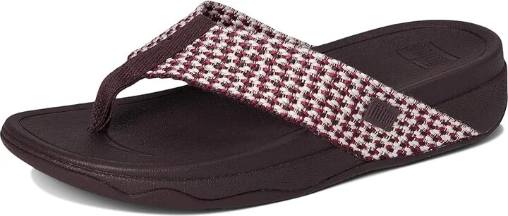 FitFlop Surfa Multi-Tone Webbing Toe-Post Sandals Women's Sandals Plumberry : 11 M (B), Textile - Image 5
