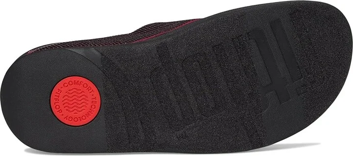 FitFlop Surfa Sequin Toe-post Sandals Women's Wedge Shoes Ruby : 8 M (B), Synthetic - Image 3