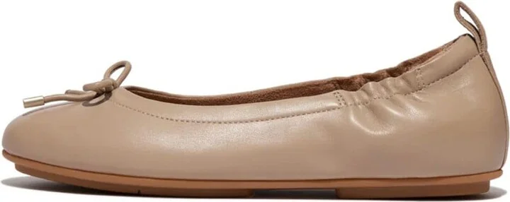 FitFlop Women's Allegro Bow Leather Ballerinas Ballet Flat