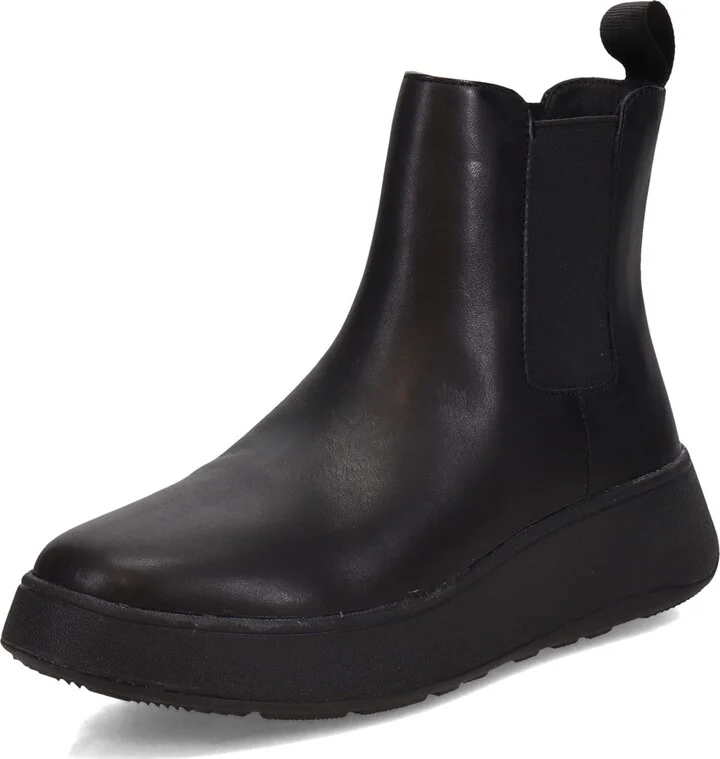 FitFlop Women's F-Mode Leather Flatform Chelsea Boots