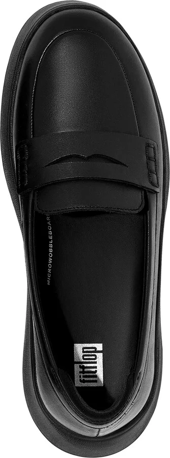 FitFlop Women's F-Mode Leather Flatform Loafer Flats - Image 4