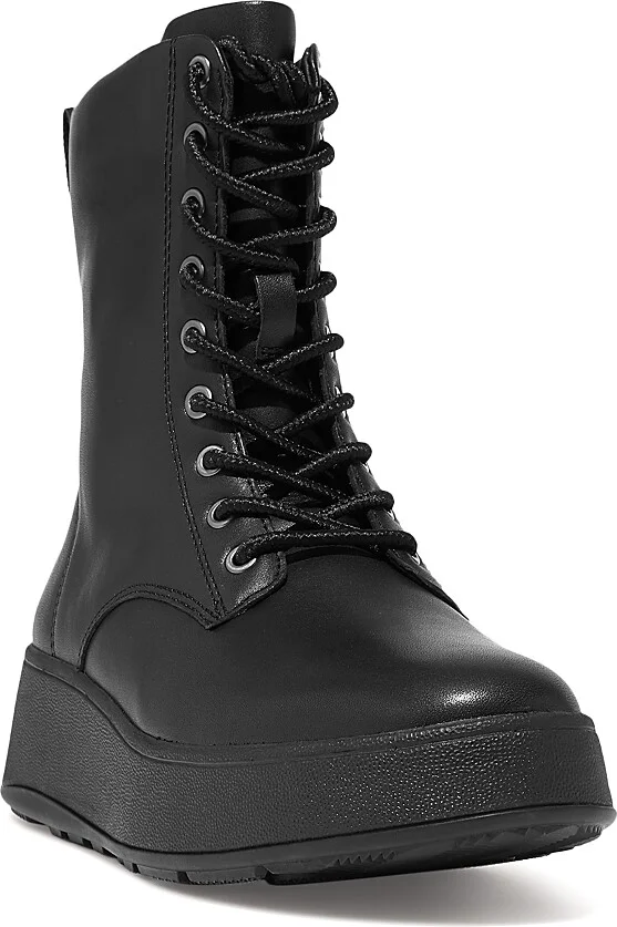 FitFlop Women's F Mode Leather Platform Ankle Boots