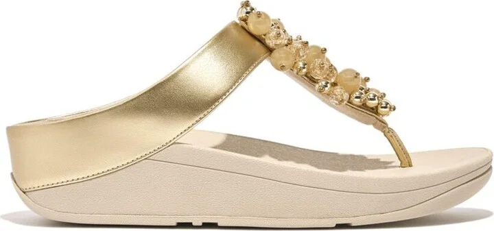 FitFlop Women's Fino Bauble-Bead Toe-Post Sandals - Image 6