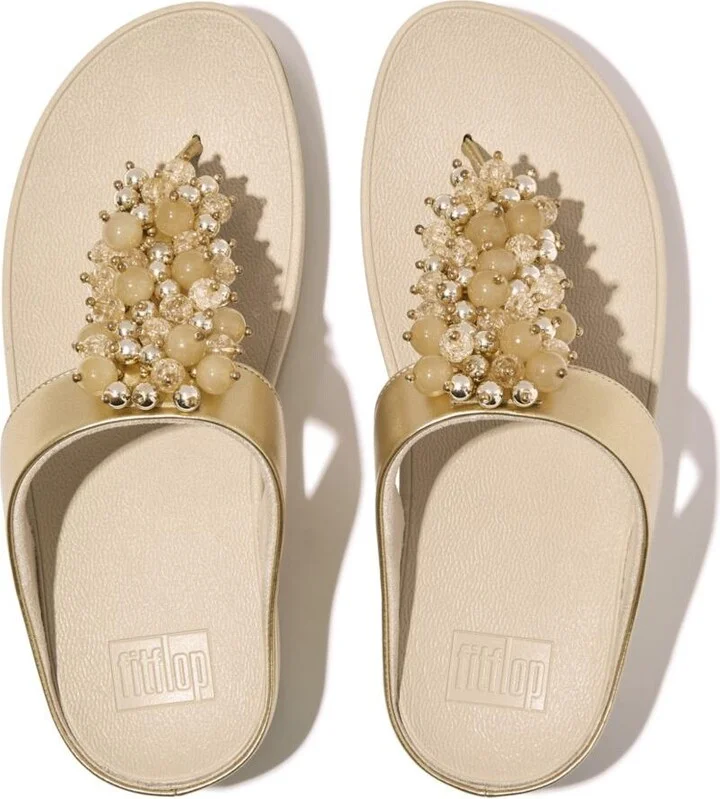 FitFlop Women's Fino Bauble-Bead Toe-Post Sandals - Image 7