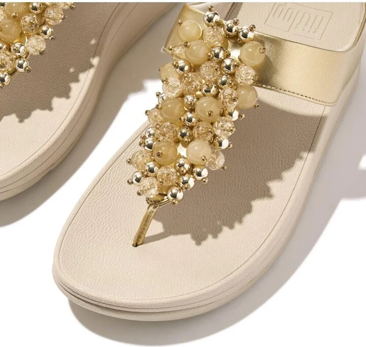 FitFlop Women's Fino Bauble-Bead Toe-Post Sandals - Image 9