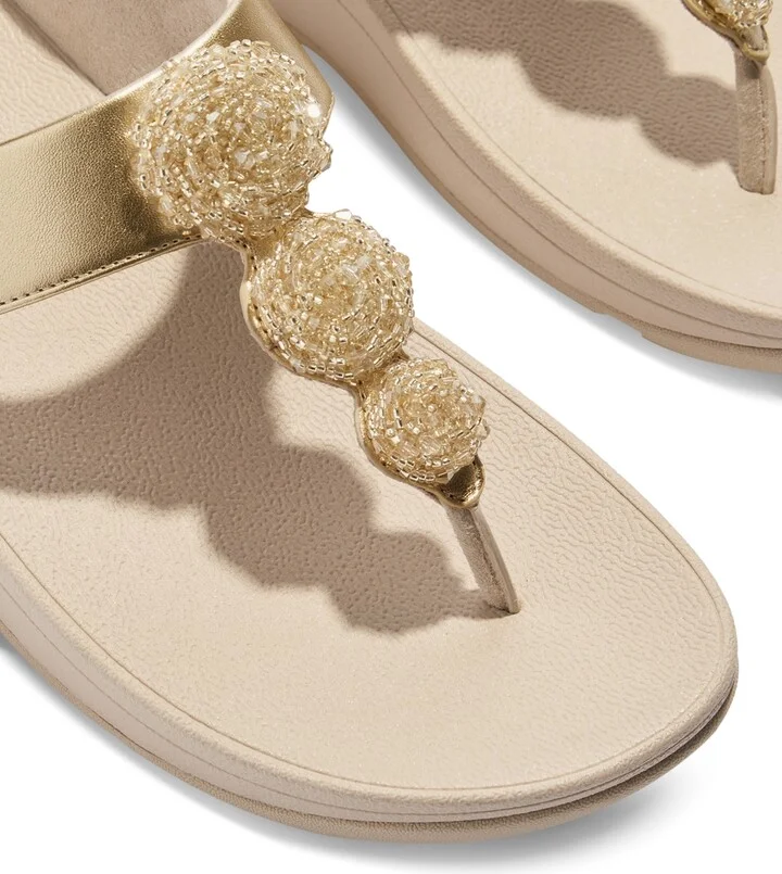 FitFlop Women's Fino Beadie Wedge Sandals - Image 4
