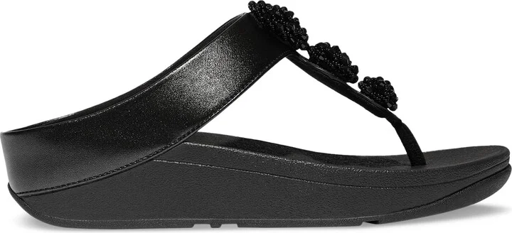 FitFlop Women's Fino Beadie Wedge Sandals - Image 6
