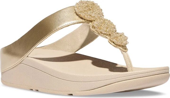 FitFlop Women's Fino Beadie Wedge Sandals