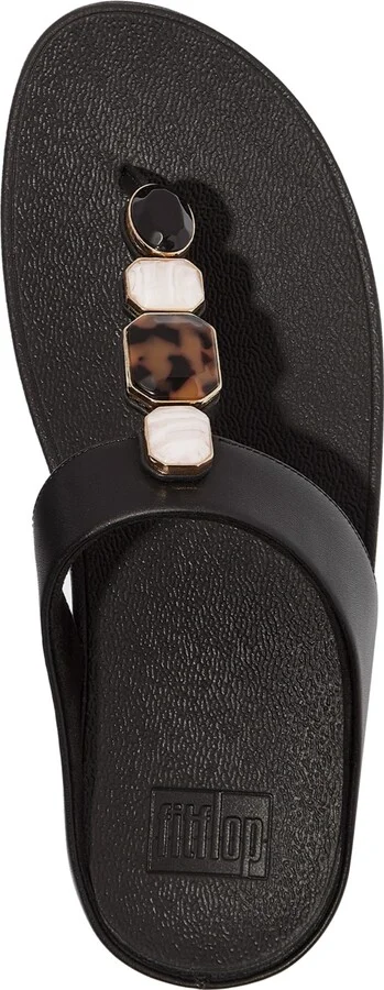 FitFlop Women's Fino Multi-Stone Leather Wedge Sandals - Image 3