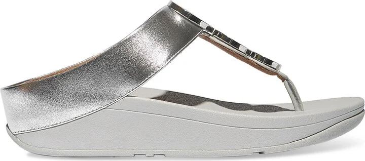 FitFlop Women's Fino Resin-Hoop Sandals - Image 2